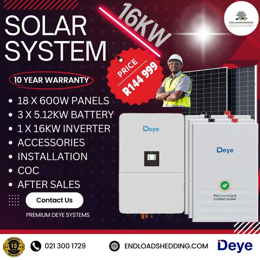 Deye 16kWh High Voltage Battery Stack